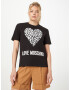 Love Moschino Tricou negru / alb - Pled.ro