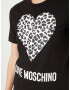 Love Moschino Tricou negru / alb - Pled.ro