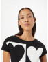 Love Moschino Tricou negru / alb - Pled.ro