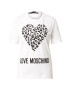 Love Moschino Tricou negru / alb - Pled.ro