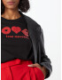 Love Moschino Tricou roșu / negru - Pled.ro