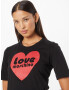 Love Moschino Tricou roșu / negru - Pled.ro