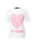 Love Moschino Tricou roz / alb - Pled.ro