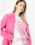 Love Moschino Tricou roz / alb - Pled.ro