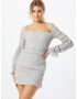 Love Triangle Rochie 'Mercury Rising' gri - Pled.ro