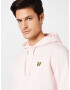 Lyle & Scott Bluză de molton roz pastel - Pled.ro