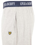 Lyle & Scott Pantaloni de pijama 'EZRA' albastru marin / gri deschis / alb - Pled.ro