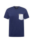 Lyle & Scott Tricou bleumarin / alb - Pled.ro