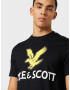 Lyle & Scott Tricou galben / negru / alb - Pled.ro