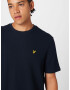 Lyle & Scott Tricou 'Waffle' bleumarin / galben - Pled.ro