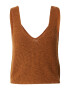 Madewell Top brodat maro caramel - Pled.ro