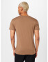 MADS NORGAARD COPENHAGEN Tricou 'Thor' maro deschis / alb - Pled.ro