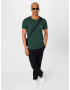 MADS NORGAARD COPENHAGEN Tricou 'Thor' verde / alb - Pled.ro