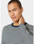 MADS NORGAARD COPENHAGEN Tricou 'Tobias' ecru / albastru noapte - Pled.ro