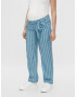 MAMALICIOUS Pantaloni 'Mercy' albastru fumuriu / alb - Pled.ro