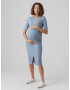 MAMALICIOUS Rochie 'Brynna' albastru porumbel - Pled.ro