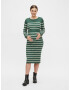 MAMALICIOUS Rochie tricotat 'Siv' ecru / verde pin - Pled.ro