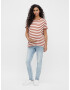 MAMALICIOUS Tricou 'ELLEN' rubiniu / alb - Pled.ro