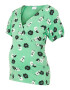 MAMALICIOUS Tricou 'Lovely' verde / negru / alb - Pled.ro