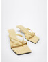 MANGO Flip-flops 'Tarta' galben deschis - Pled.ro