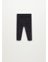 MANGO KIDS Leggings negru / alb amestacat - Pled.ro