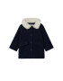 MANGO KIDS Palton crem / albastru noapte - Pled.ro