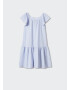 MANGO KIDS Rochie 'Alguer' albastru deschis / alb - Pled.ro