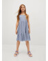 MANGO KIDS Rochie 'Finja' albastru marin / alb - Pled.ro