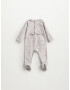 MANGO KIDS Salopetă/Body bleumarin / gri amestecat / alb - Pled.ro