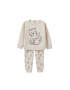 MANGO KIDS Set bej amestecat / maro / gri metalic - Pled.ro