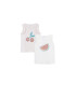 MANGO KIDS Tricou alb amestacat - Pled.ro