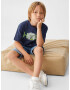 MANGO KIDS Tricou 'Aquahero' bleumarin / verde / alb - Pled.ro