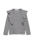 MANGO KIDS Tricou 'BIANCA' negru / alb - Pled.ro