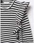 MANGO KIDS Tricou 'BIANCA' negru / alb - Pled.ro