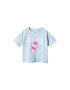 MANGO KIDS Tricou 'BRUNCH' albastru deschis / roz neon / alb - Pled.ro