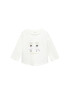 MANGO KIDS Tricou 'FRIENDS' ecru / gri metalic / gri deschis / alb - Pled.ro