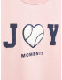 MANGO KIDS Tricou 'JOY' roz / negru / alb - Pled.ro