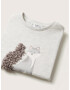 MANGO KIDS Tricou 'LOVELY' maro / gri / gri amestecat / negru / alb - Pled.ro