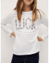 MANGO KIDS Tricou 'LUCK' mai multe culori / alb murdar - Pled.ro