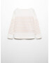 MANGO KIDS Tricou 'MORGAN' roz pastel / alb - Pled.ro