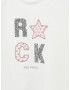 MANGO KIDS Tricou 'ROCK' ecru / roz / argintiu - Pled.ro