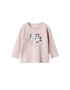 MANGO KIDS Tricou roz / roz deschis / negru / alb - Pled.ro