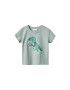 MANGO KIDS Tricou 'SAURUS' verde / verde mentă / alb - Pled.ro