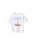 MANGO KIDS Tricou 'SURFCLUB' albastru / albastru aqua / portocaliu somon / alb - Pled.ro