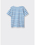 MANGO KIDS Tricou 'TIM' albastru / alb - Pled.ro