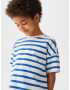 MANGO KIDS Tricou 'TIM' albastru / alb - Pled.ro