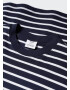 MANGO MAN Tricou bleumarin / alb - Pled.ro