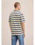 MANGO MAN Tricou 'Riano' crem / bleumarin - Pled.ro