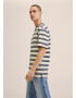 MANGO MAN Tricou 'Riano' crem / bleumarin - Pled.ro