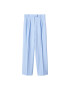 MANGO Pantaloni cu dungă 'Nube' albastru pastel / albastru deschis - Pled.ro